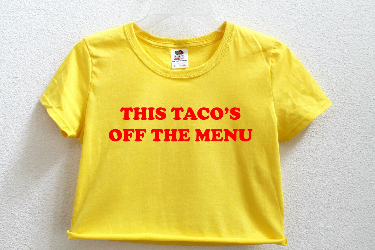 This Taco's Off The Menu Women's Crop Shirt S-3XL